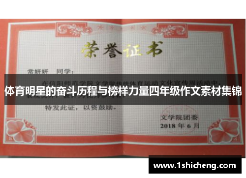 体育明星的奋斗历程与榜样力量四年级作文素材集锦